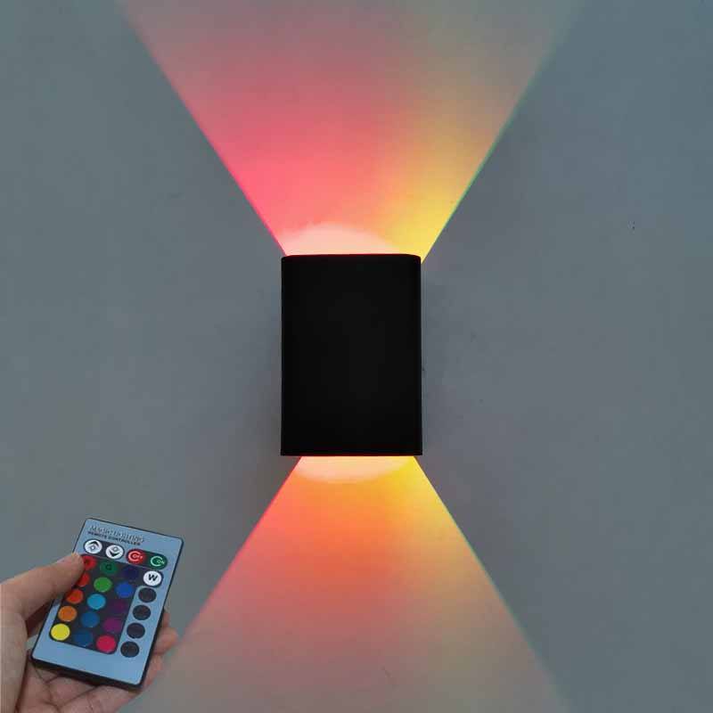 Lampada da parete a effetto luce da parete a LED RGB 5W con telecomando Lampada a bacchetta colorata per interni