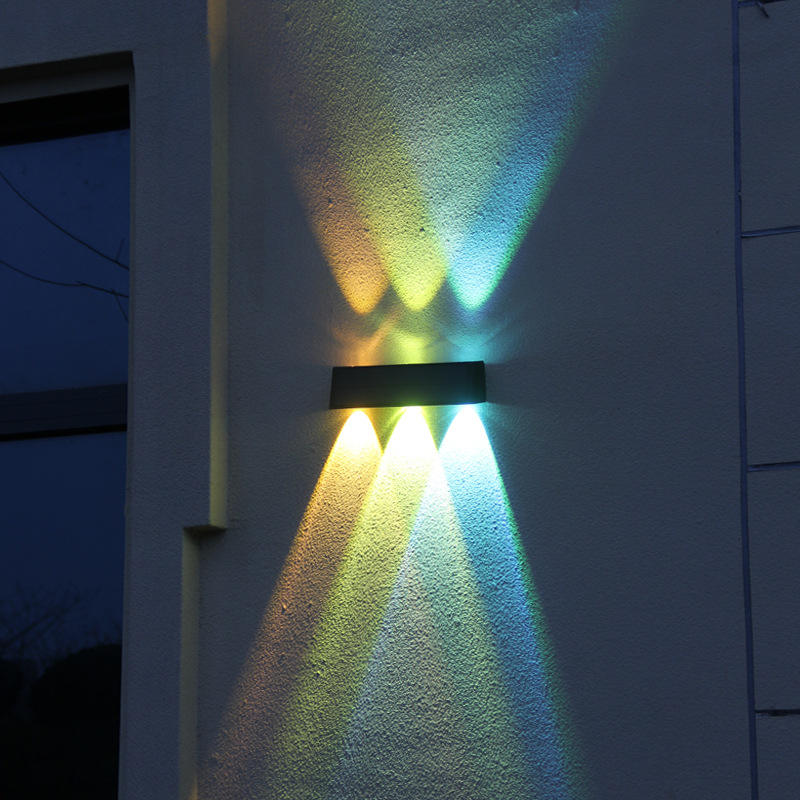 Nuova luce solare impermeabile per esterni casa giardino villa faretto da parete esterno super luminoso applique da parete luce decorativa wall washe