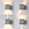Moderna lampada da parete ad angolo regolabile impermeabile a cubo luminoso e applique da esterno con prezzo di fabbrica di alta qualità