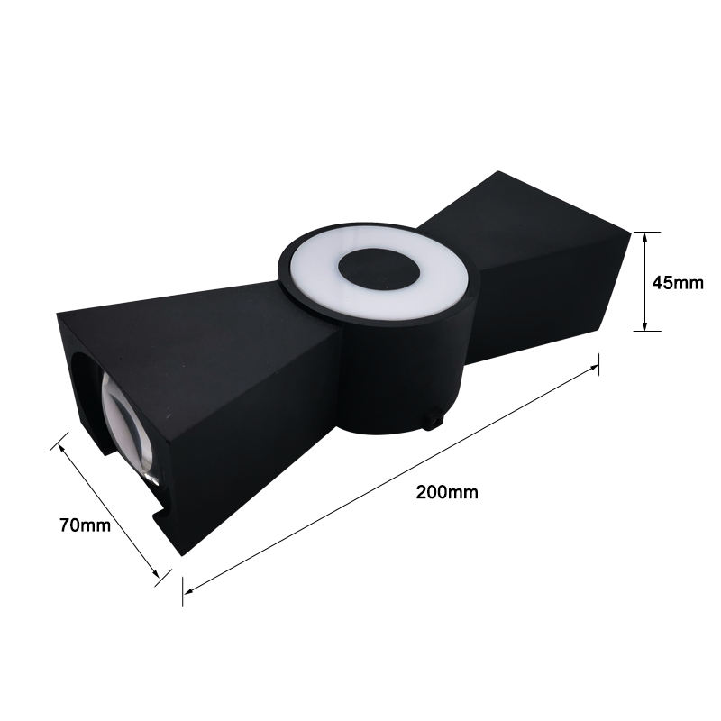 Lampade produttori di lampade da parete per esterni Applique da parete a Led Rgb con prezzo all'ingrosso applique da parete per esterni nera