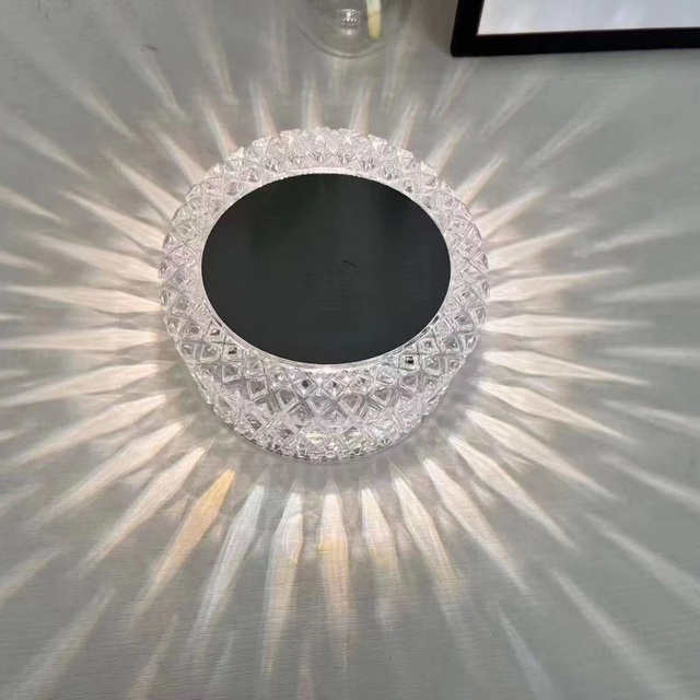 Lampada da tavolo dimmerabile al tocco Lampada da tavolo a led Lampada da tavolo con controllo tattile Lampada da ricarica in cristallo Lampada a LED a striscia rosa Proiettore Lampada da notte romantica a 16 colori