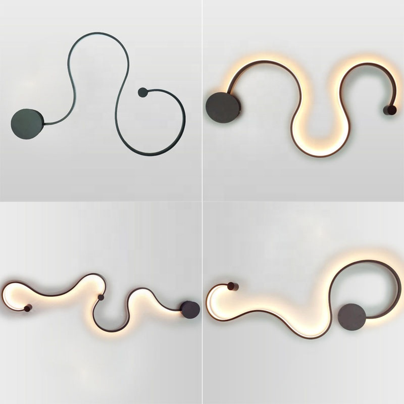 Einfache Moderne Kreative Wohnzimmerlampe Hintergrundwanddekoration Designer Lamp Speziell Geformte Nachttischlampen