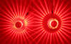 Applique da parete RGB rotonda girasole 3W Alluminio per interni Home Bar Soggiorno Corridoio Applique da parete per hotel colorata