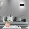  Lampade da parete per esterni Lanterna da giardino in alluminio Lampada da parete a led per esterni impermeabile Black Street Glass