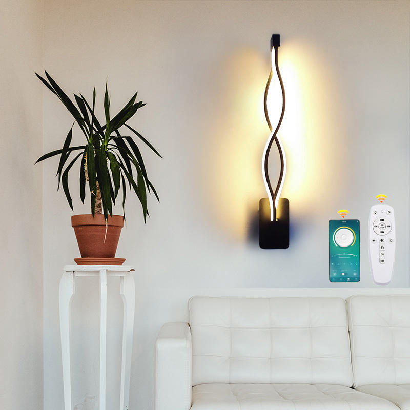 16W 21W 2.4G Lampada da camera moderna Lampada da parete a onde lunghe Lampada da notte a LED Lampada da notte a LED di alta qualità con prezzo di fabbrica di alta qualità