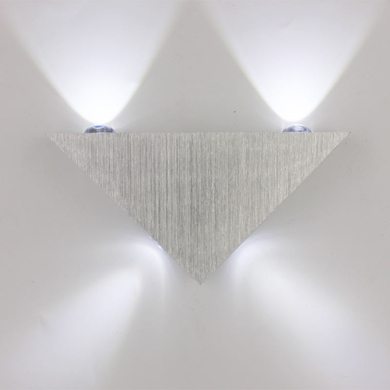 3W9W Lampada da parete per interni a LED a parete moderna triangolare per interni in alluminio per lampada da parete per la decorazione domestica