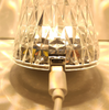 La lampada da tavolo in cristallo acrilico RGB offre un'atmosfera creativa, una piccola lampada da notte decorativa, una lampada da tavolo ricaricabile