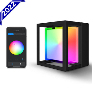 Nuova lampada da parete Tuya App Smart LED cubo intelligente IP65 impermeabile colorato alla moda lampada da parete decorativa
