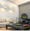 2023 3W 5W Lampada da parete a LED Lampada da letto accanto alla luce della parete Decorazione dell'interno della casa Illuminazione Corridoio Applique da parete in alluminio AC90-260V