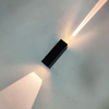 6W Black Beam Lampada da parete moderna Illuminazione per esterni Lampada a LED impermeabile per interni Soggiorno Corridoio Parco Paesaggio Luce da giardino