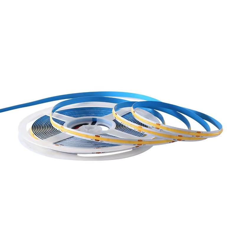 Luce COB con striscia di luce morbida autoadesiva a bassa pressione 12V 24V 2835 linea flessibile magica striscia di luce ad acqua a led bicolore