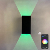 Nuovo controllo APP RGB Smart light Cube lampada da parete a LED impermeabile ip65 Applique da parete quadrata Portico Giardino su e giù