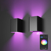 Nuovo controllo APP RGB Smart light Cube lampada da parete a LED impermeabile ip65 Applique da parete quadrata Portico Giardino su e giù