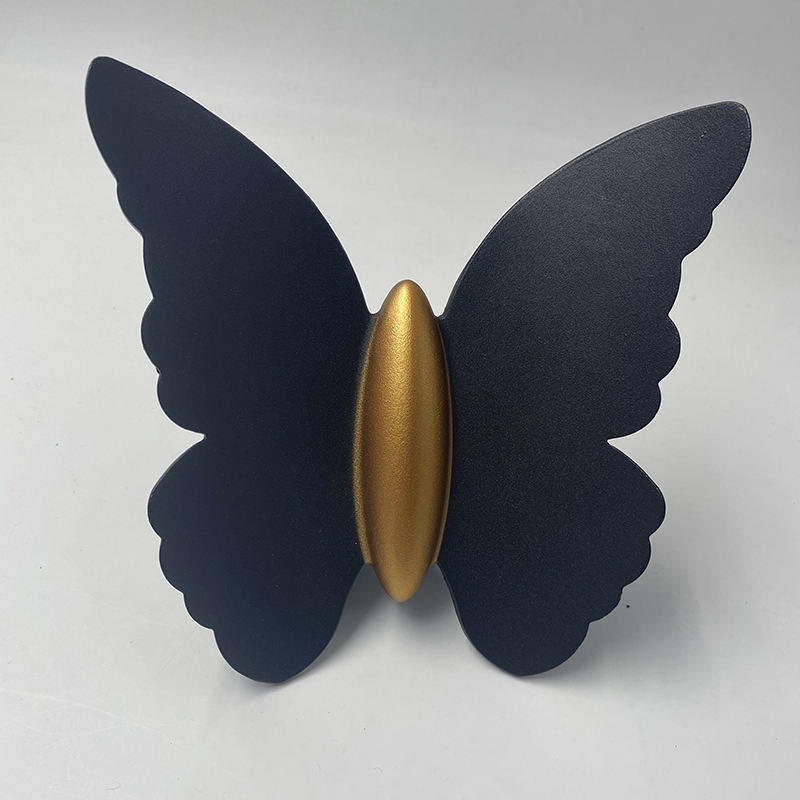 6W Bella lampada da parete per esterni a forma di farfalla IP65 Lampada da parete impermeabile per la decorazione del giardino Luce della staffa del corridoio