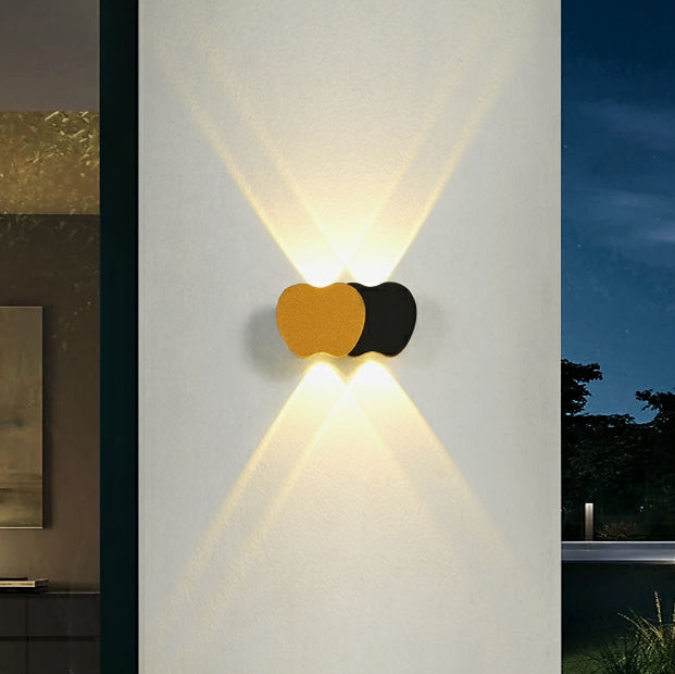 Nuovo Corridoio Scale Illuminazione Lampada da parete a LED Esterna impermeabile IP65 Su e giù Applique da parete Luce acrilica Luci da giardino 220V