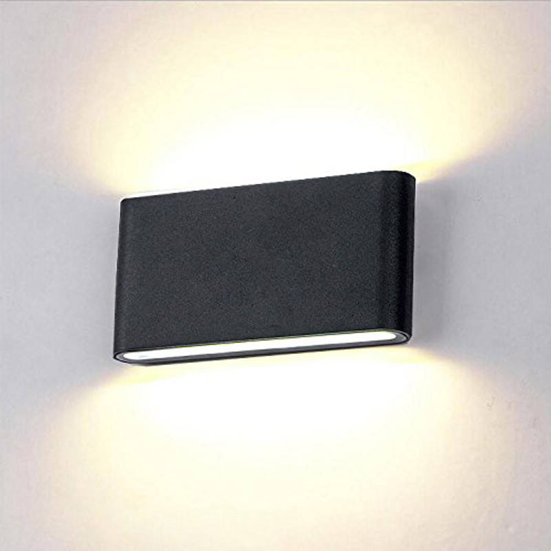 18W LED IP65 Illuminazione per esterni Lampada da parete moderna Lampada da parete a LED impermeabile per interni Soggiorno Applique da parete a led quadrata chiara