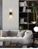 2W 3W 5W 6W 7W 8W Lampada da parete da giardino Lampade da parete Led a nido d'ape Oro nero Luce su e giù Corpo luminoso Lampada Stile di illuminazione Ufficio moderno