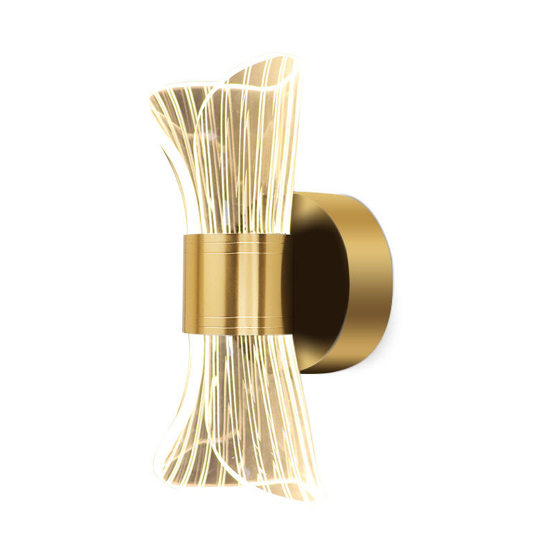 Lampada da parete in acrilico Moderno minimalista Soggiorno Camera da letto Comodino Corridoio Sfondo Applique da parete Illuminazione per interni Lampada da parete