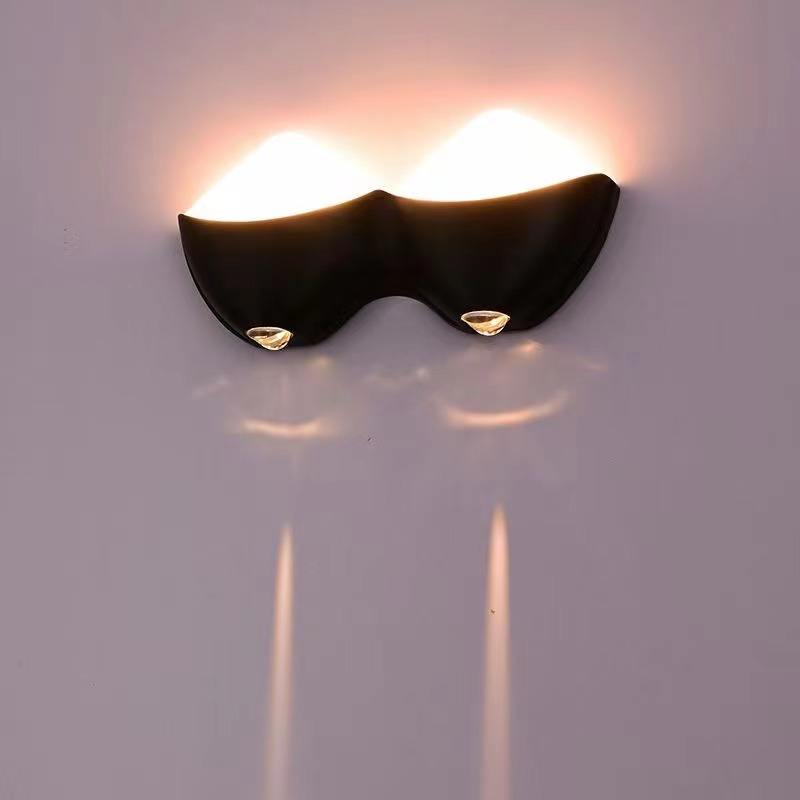 Lampada da parete di personalità nordica di nuovo stile semplice soggiorno a led sfondo lampada da parete rotonda illuminazione del corridoio della hall dell'hotel minimalista