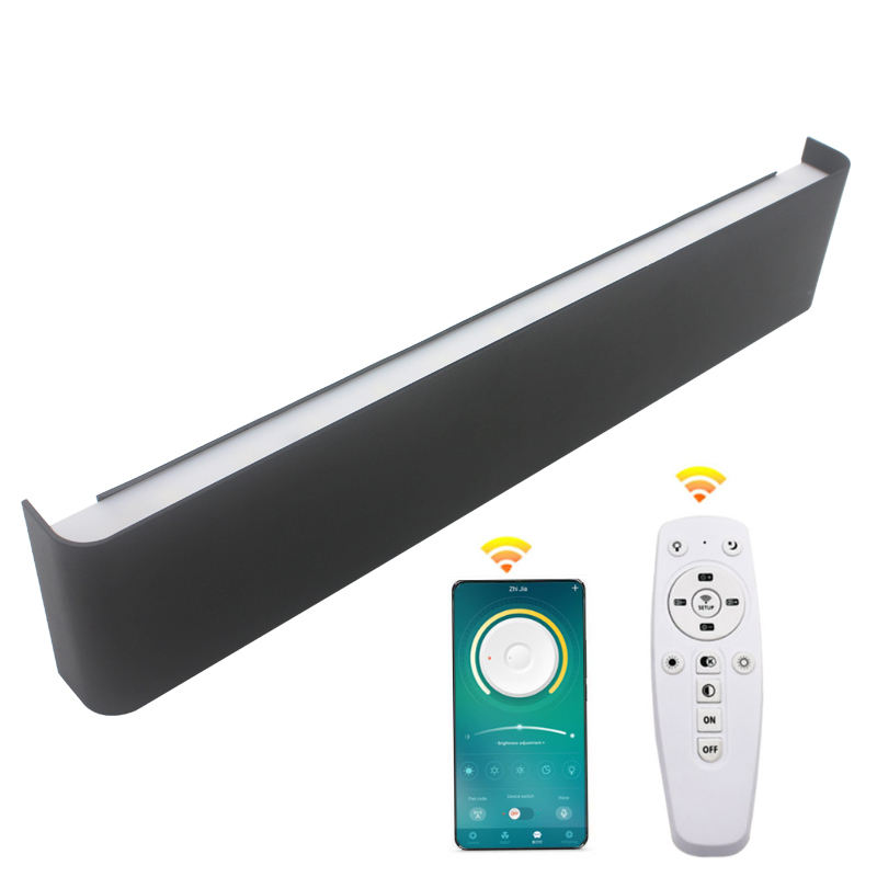 Lampada a led intelligente su e giù lampada da parete lunga 2.4G con controller applique da parete per interni applique da parete a LED a tre temperature di colore