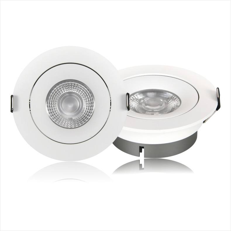 Cina prezzo di fabbrica CE ERP rotonda piccola luce di pannello 5W 7W luce diurna da incasso a soffitto a LED luce di pannello a soffitto mini luce spot a led