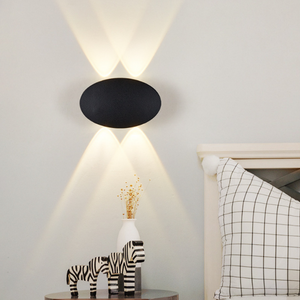 Nuova fabbrica all'ingrosso IP65 in alluminio impermeabile su e giù per esterni applique da parete a led per la casa 