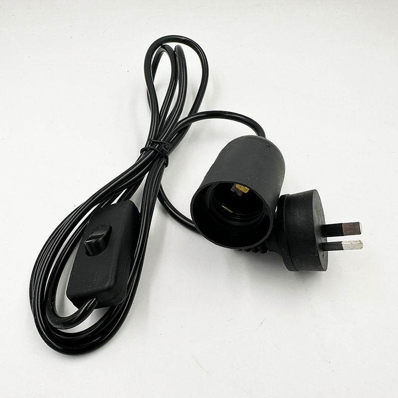 Materiale Portalampada impermeabile E27 Plastica Nero Bianco PVC Stile Gomma Colore Vite Origine Ferro Cooper Portalampada E27