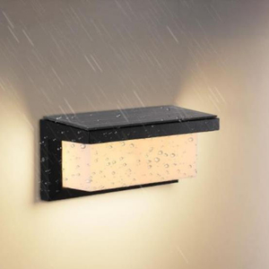 Lampada a luce solare impermeabile a luce solare a luce solare per esterni per giardino Street Landscape Balcone Decor Lampada da parete solare per esterni