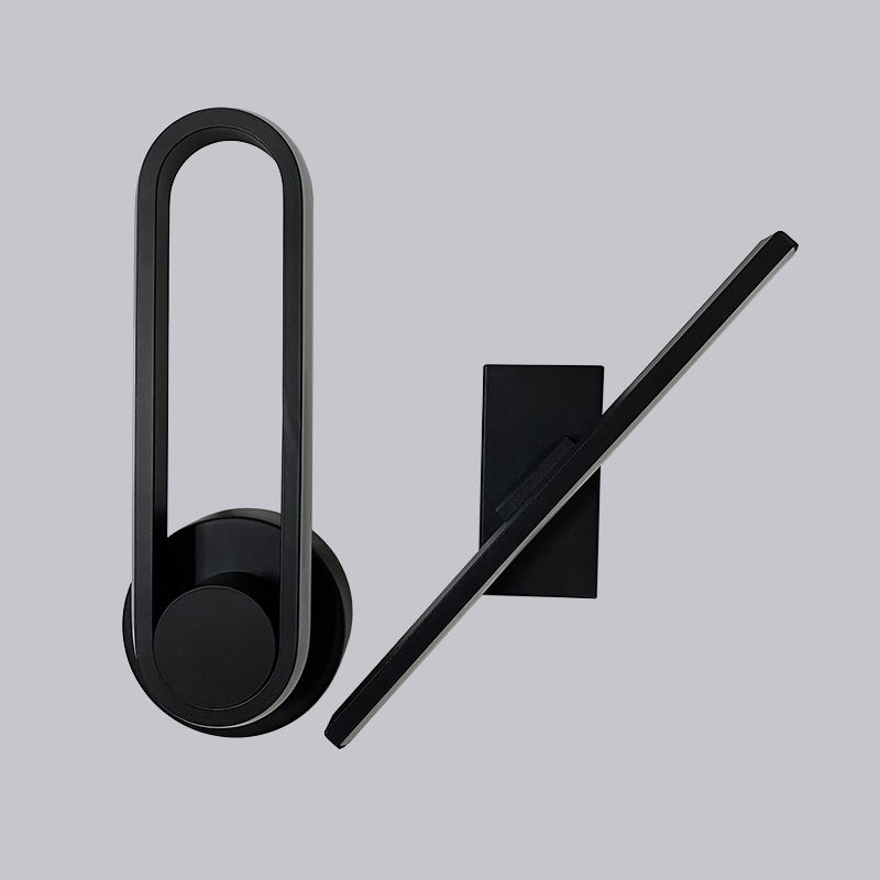 Lampade da parete moderne a LED 330 Comodino camera da letto girevole 12W AC96V-260V Applique da parete Lampada nera Corridoio decorazione interna Illuminazione