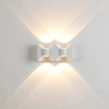 Lampade da parete a LED su e giù impermeabili per interni ed esterni in alluminio decorativo moderno