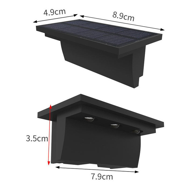 Lampada solare per esterni con controllo della luce intelligente impermeabile a luce solare per giardino Street Landscape Balcone Decor Lampada da parete solare