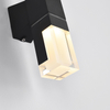 Lampade da parete moderne a LED bianco / oro con illuminazione interna nera per la camera da letto della sala da studio Lampade da soggiorno Ingresso 90-260 V