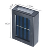 Lampada da parete a ricarica solare Lampada da parete per esterni IP65 impermeabile su e giù per scale Lampada da notte a LED solare