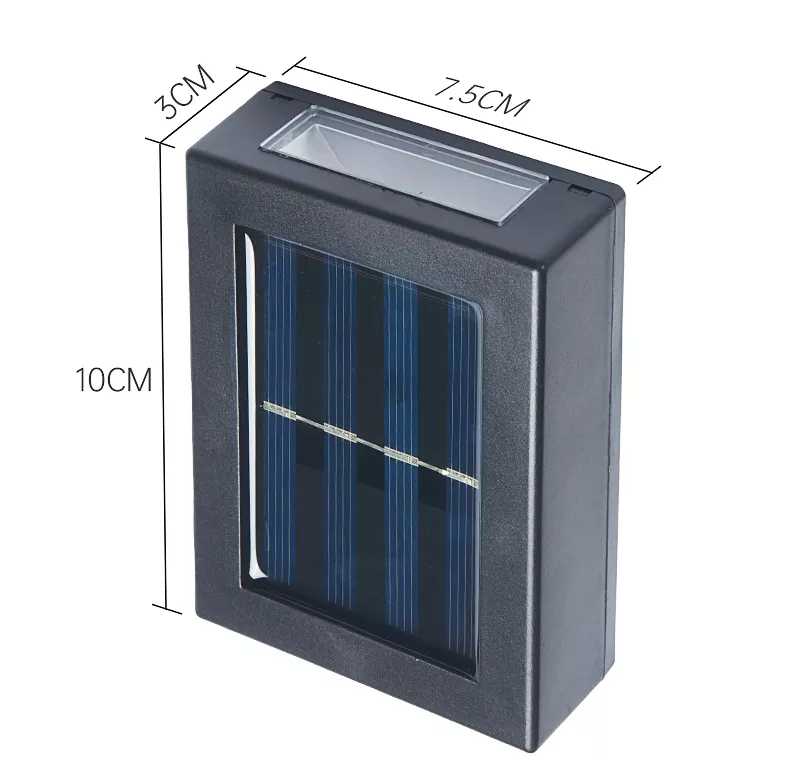 Lampada da parete a ricarica solare Lampada da parete per esterni IP65 impermeabile su e giù per scale Lampada da notte a LED solare