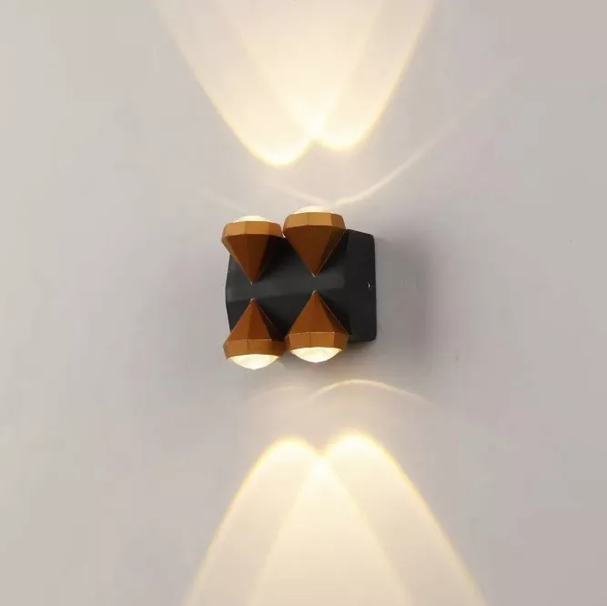 Nuovo stile su e giù per la luce notturna impermeabile Lampada da parete a LED IP65 85-265V Applique da parete