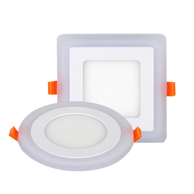 6W 9W 16W 24W led Pannello da incasso a soffitto Light Painel lampada decorazione della casa rotonda quadrata Led Panel Downlight blu + bianco