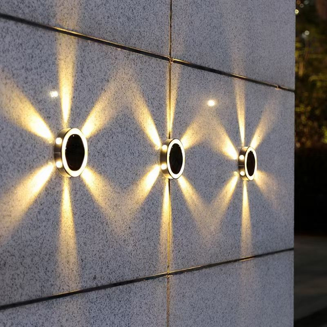 LED Solar Power Disk Light Outdoor Garden Solar Underground Light Deck Light Spotlight Sepolto Lampada a Led Solare Decorazione del Giardino