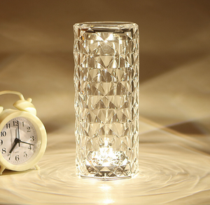 Lampada da tavolo a temperatura a tre colori Apparecchio di illuminazione decorativa Lampada da tavolo ricaricabile piccola luce notturna Touch Control 