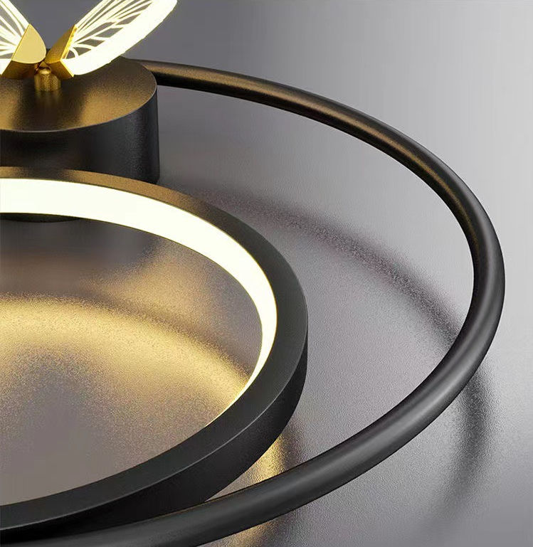 Lampada da parete in stile nordico Lampada a sospensione a farfalla Lampada da parete a farfalla Lampada da parete moderna a LED a forma di farfalla Lampade da comodino per soggiorno Illuminazione per interni nordica