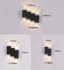 Lampada da parete per scale impermeabile a luce decorativa a LED 4 e moderna luce notturna per esterni Lampada da parete a LED per esterni Parete impermeabile