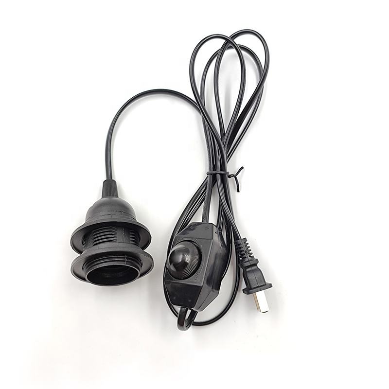 110V 220V 301 Interruttore dimmer Interruttore dimmerabile E26 E27 Spina filo elettrico Interruttore Filo 0,75 mm 0,5 mm 0,35 mm Portalampada E26