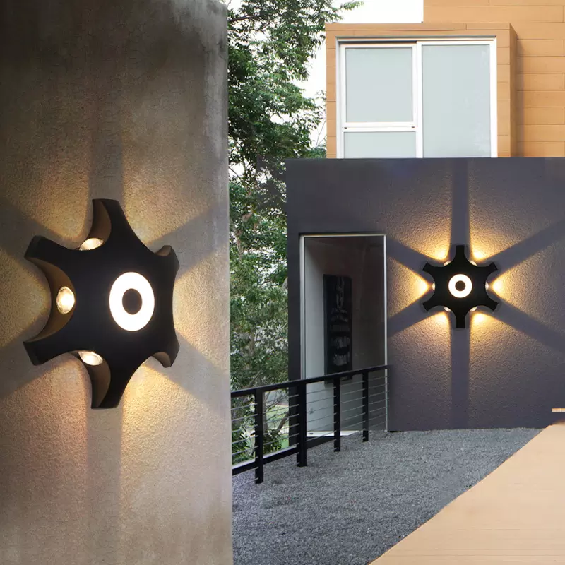 Lampada da parete a LED da esterno per interni impermeabile IP65 Applique da parete Illuminazione decorativa per camera da letto