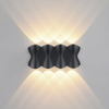 Lampada da parete a LED moderna impermeabile da esterno 12W IP65 Alluminio SU E GIÙ Lampada da parete da giardino Portico Sconce Decorazione Luce 110V 220V