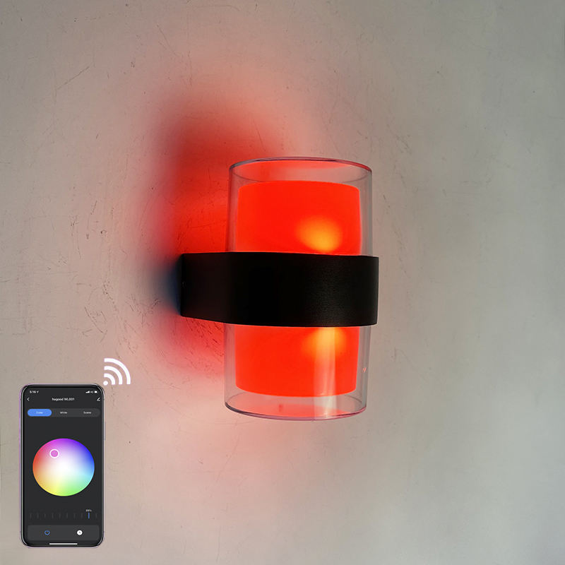 Tuya Smart Lampada da parete Night Light Sunset Projector Smart Light Controllo APP Luci a led Decorazione della stanza Applique da esterno