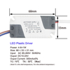 4-5W LED Driver Light Transformer Adattatore di alimentazione Ingresso AC85 - 265V DC12-18V Corrente costante 300mA per striscia LED 5050/3528