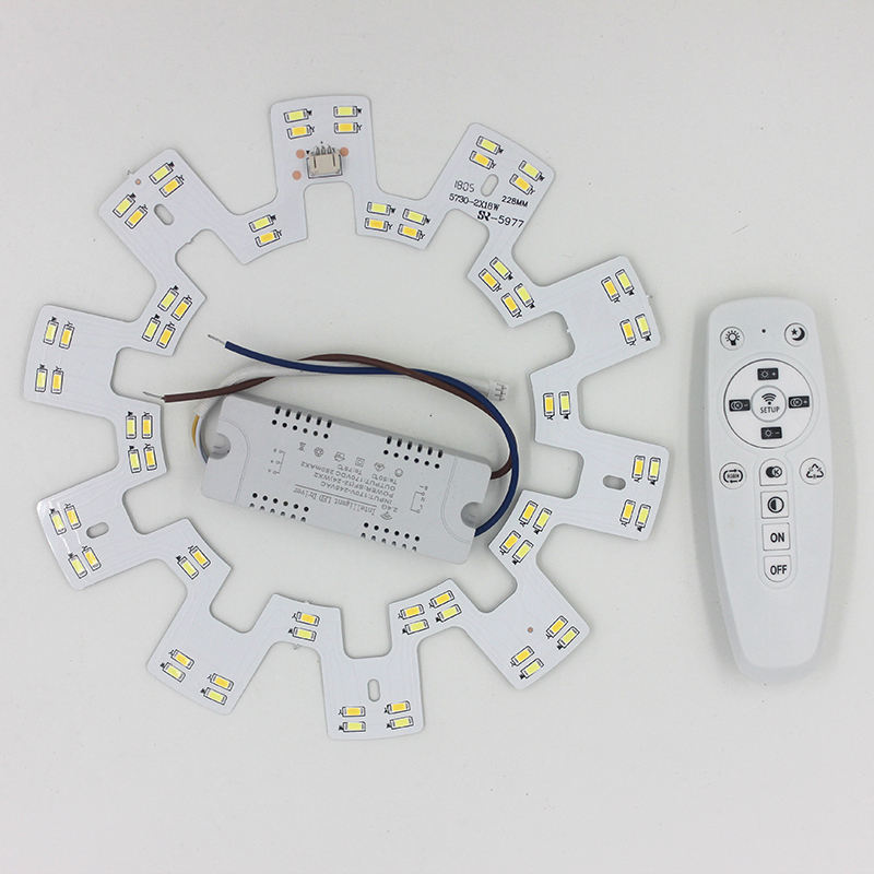 Smart 2.4G lampadario a soffitto LED 5730 SMD Chip sostituzione superficie sorgente luminosa con telecomando per cucina soggiorno