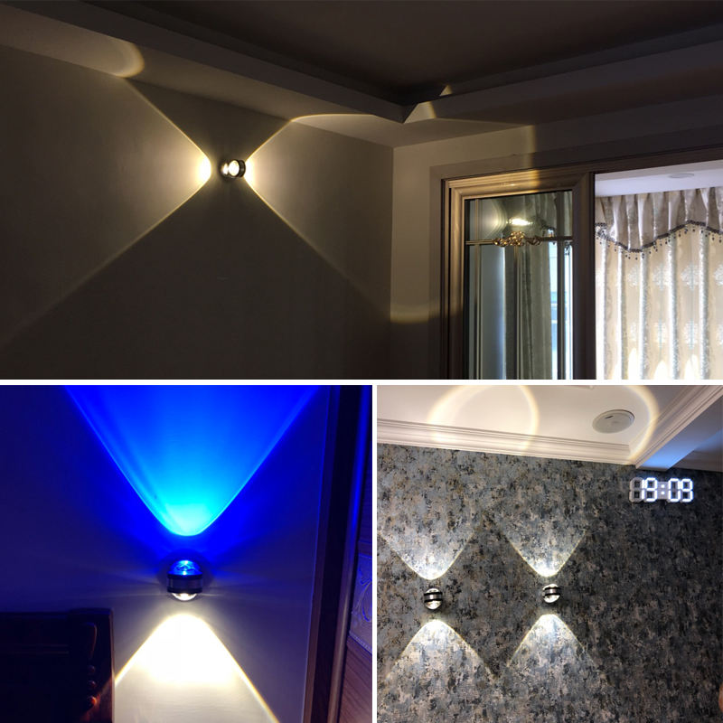 Lampada da parete moderna a Led Lampada da interno per scale Lampada da comodino Loft Soggiorno Up Down Home Corridoio Lampada 6W Applique da parete