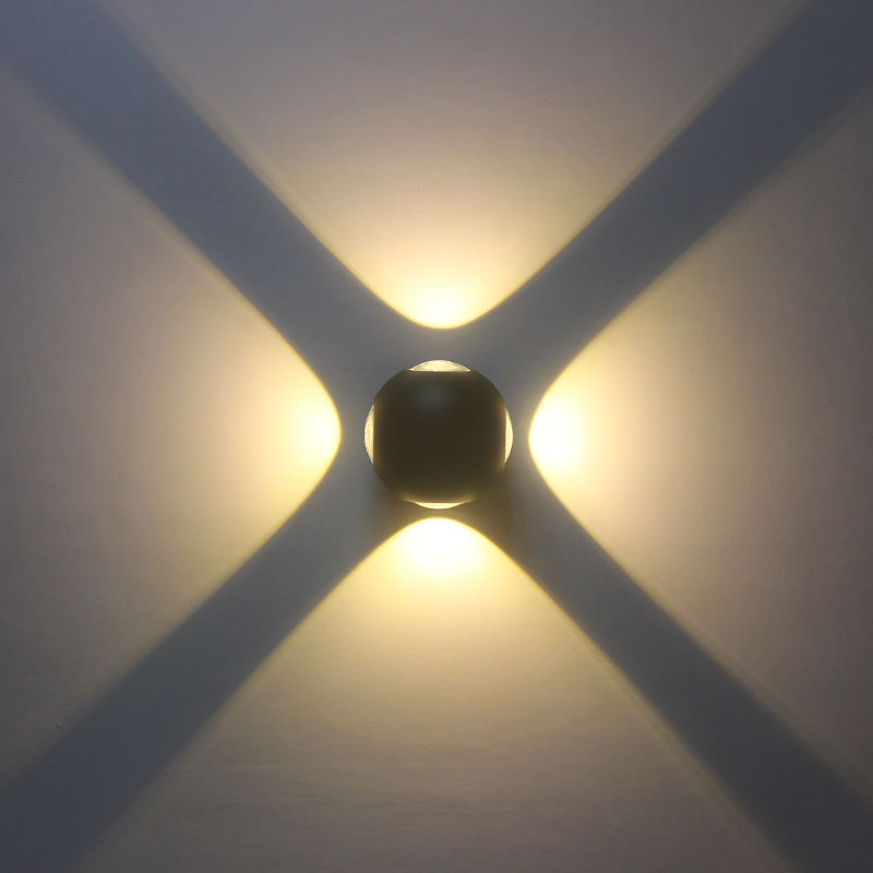 NUOVO arrivo Luci a sfera Luce da incasso per esterni Luci multicolori Lampade da parete per esterni Apparecchio LED Wandlamp Lampade da parete a LED