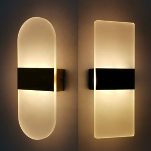 Applique da parete a LED AC90-265V Luci in alluminio Lampada da parete per soggiorno Illuminazione ristorante hotel camera da letto