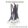 Connettore striscia LED 2 pin 8mm con connessione senza fili Non è necessario saldare / connettore per saldatura per striscia led 3528/5050